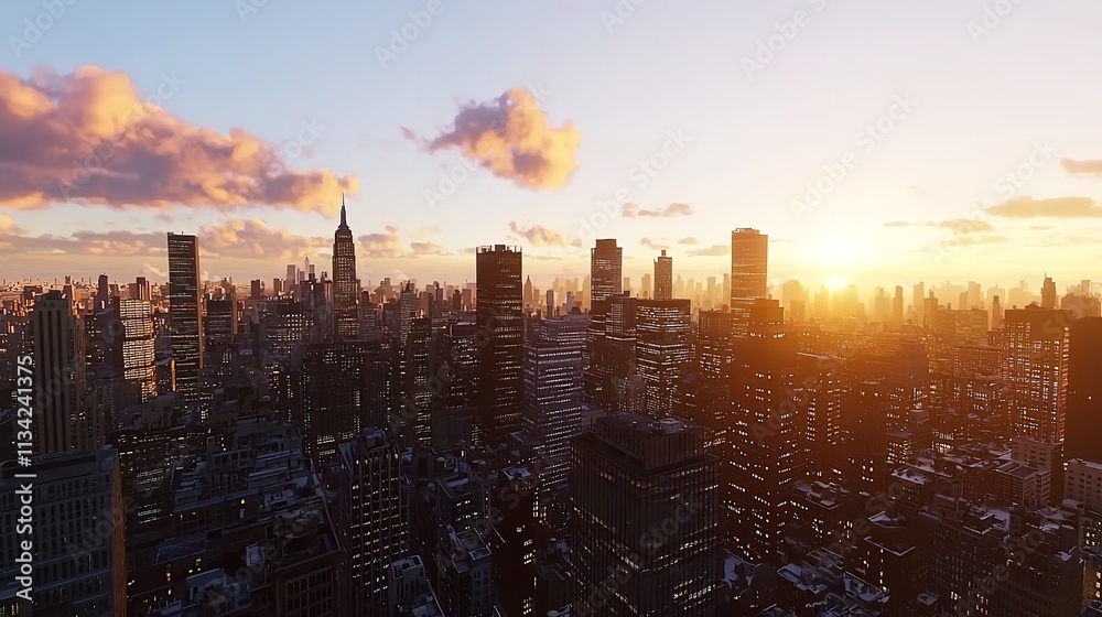 Scenic View of Cityscape During Sunset in 16K Resolution Scenic View of Cityscape During Sunset in 16K Resolution