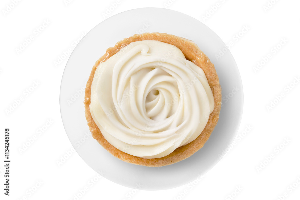 Cake on a dish isolated Cake on a dish isolated