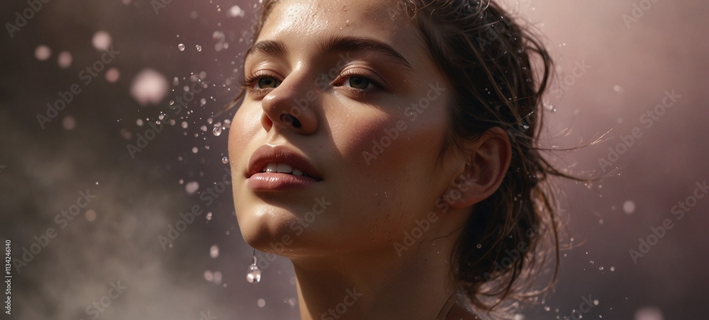 Portrait of a beautiful woman close up Embracing Natural Beauty Skincare Portrait of a beautiful woman close up Embracing Natural Beauty Skincare
