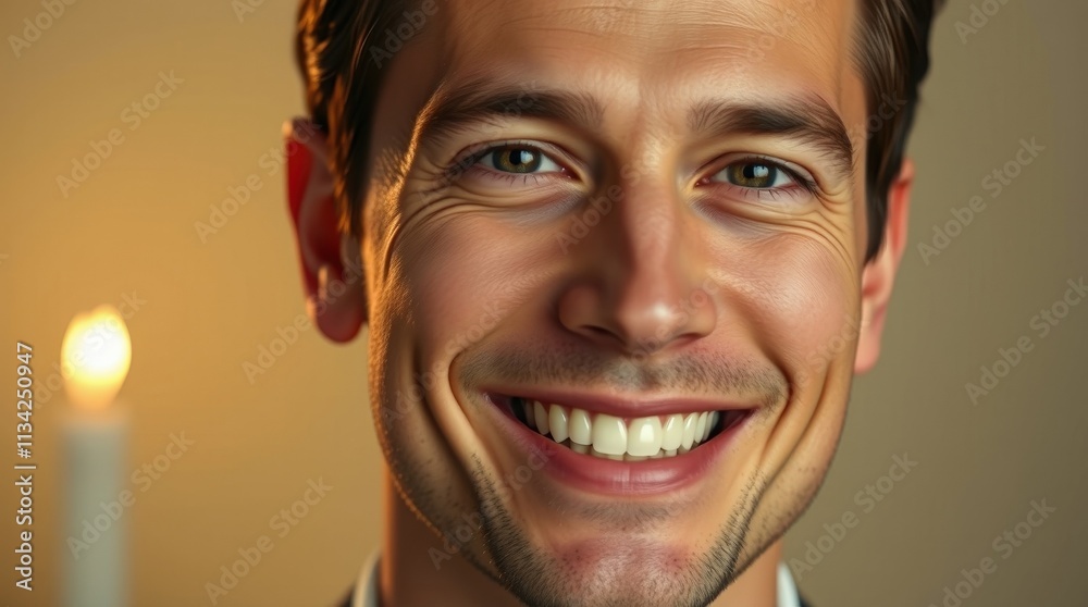 Close up portrait of happy young man Close up portrait of happy young man