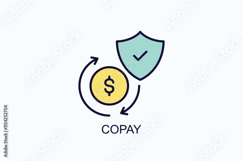 Copay Vector, Icon Or Logo Sign Symbol Illustration 