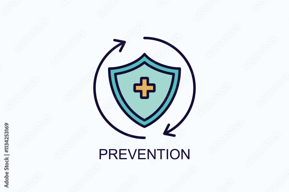 Prevention Vector, Icon Or Logo Sign Symbol Illustration Prevention Vector, Icon Or Logo Sign Symbol Illustration
