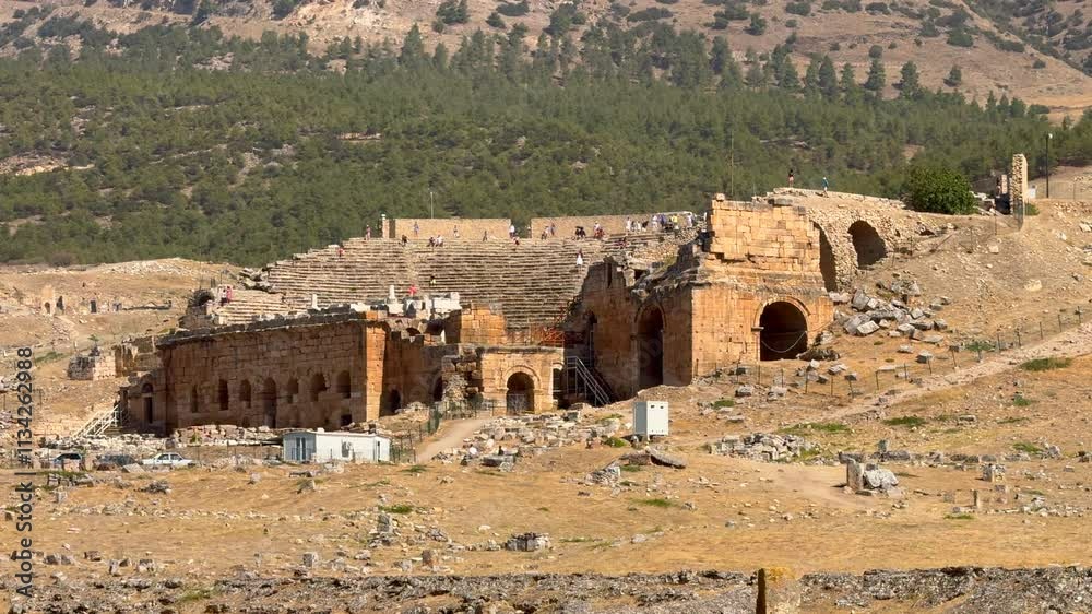 ancient theatre in Hierapolis, Pamukkale, Turkey