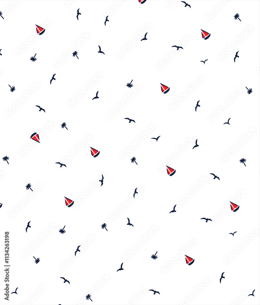 flying bird summer all over pattern print vector art flying bird summer all over pattern print vector art