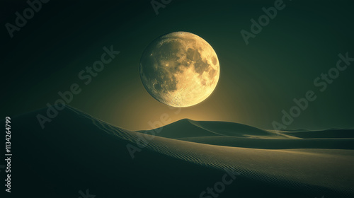 A natural satellite orbiting planets reflecting sunlight photography