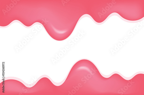 Sweet and Melting Dripping Strawberry Texture Background