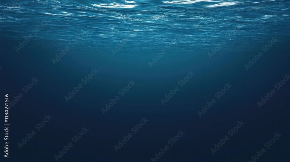 underwater empty dark blue background underwater empty dark blue background