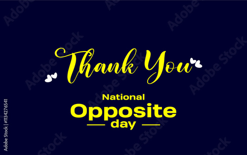 National Opposite day Holiday Concept