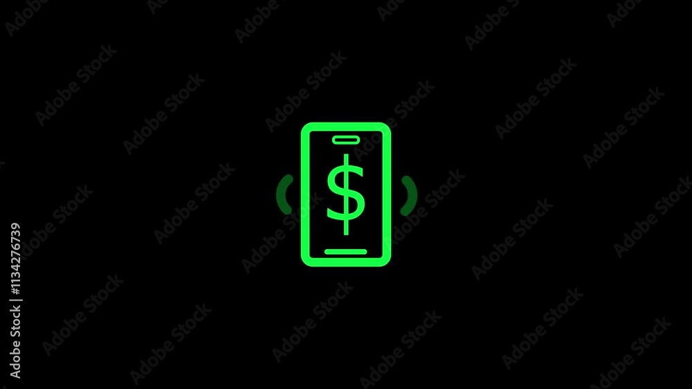 Payment Phone Ring rounded icon. Vector illustration style is flat iconic bicolor symbol. Money, finance, payments. Set outline web icon. Motion graphics. Payment Phone Ring rounded icon. Vector illustration style is flat iconic bicolor symbol. Money, finance, payments. Set outline web icon. Motion graphics.