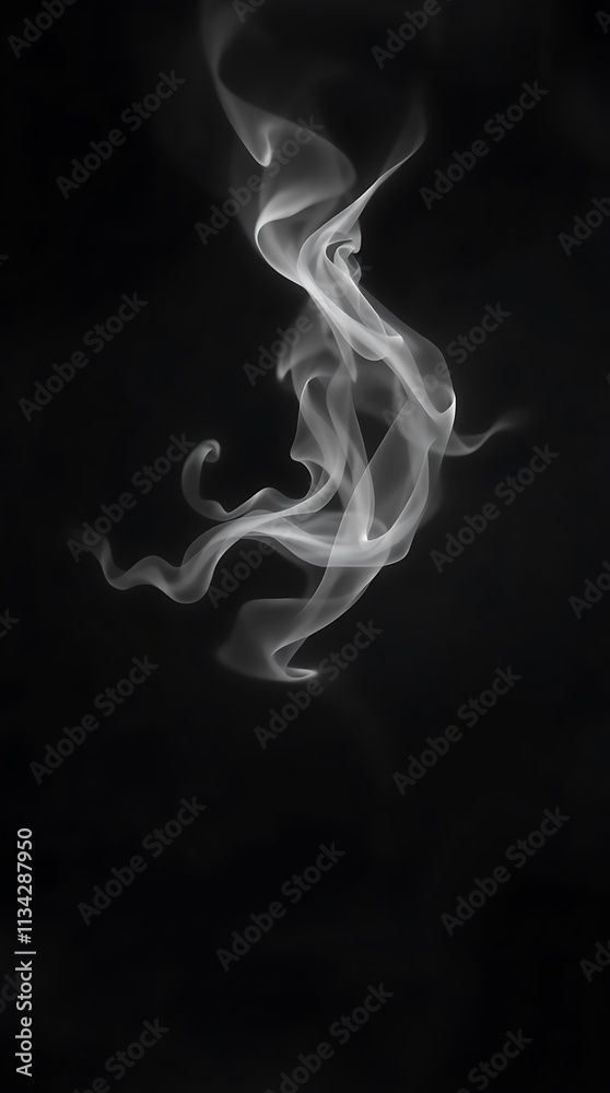 smoke dance in black and white showcasing timeless elegance and mystique