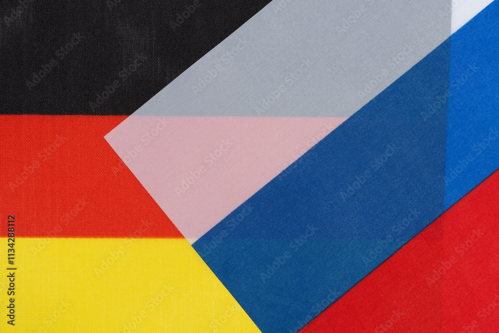Background, flag Russian Federation and Germany. Background, flag Russian Federation and Germany.