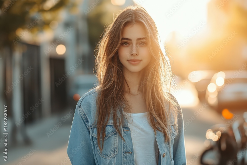 Obraz premium Close-up of a woman smelling the melon from her garden.. Beautiful simple AI generated image