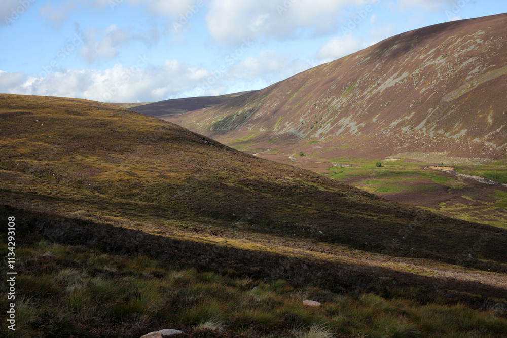 Hiking trail to Mount Keen from Glen Tanar - Aberdeenshire - Scotland - UK Hiking trail to Mount Keen from Glen Tanar - Aberdeenshire - Scotland - UK