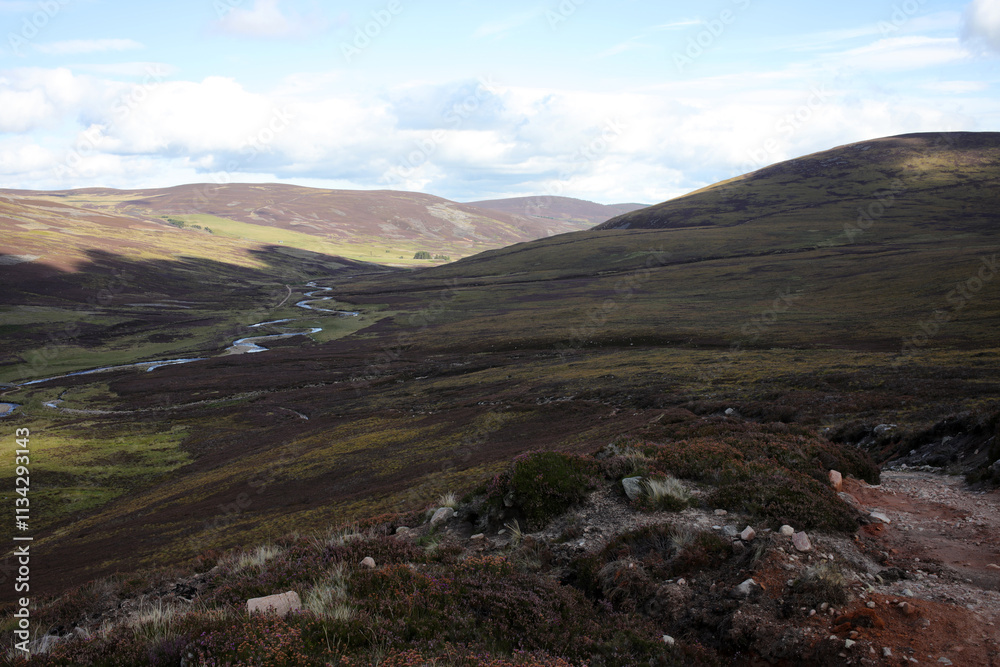 Hiking trail to Mount Keen from  Glen Tanar - Aberdeenshire - Scotland - UK