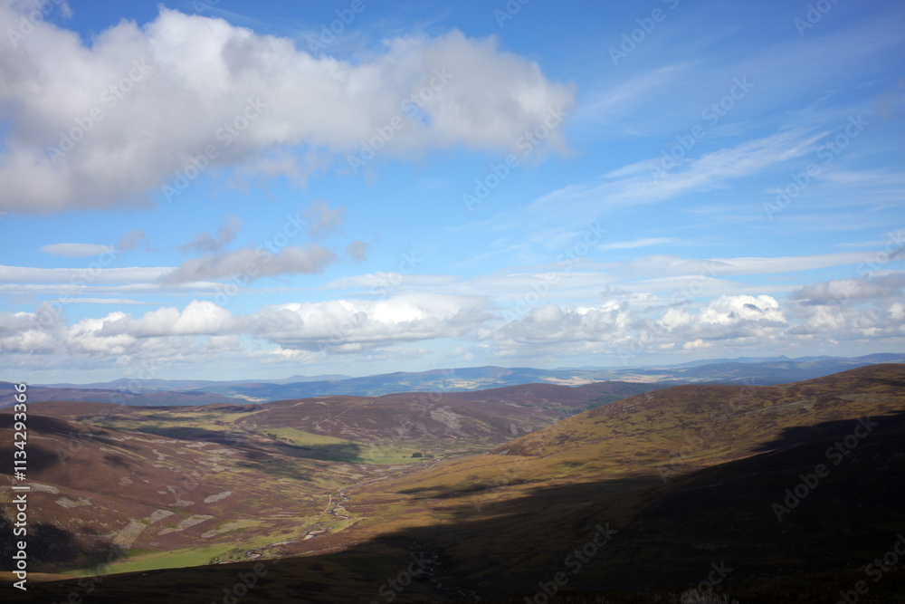 Hiking trail to Mount Keen from Glen Tanar - Aberdeenshire - Scotland - UK Hiking trail to Mount Keen from Glen Tanar - Aberdeenshire - Scotland - UK