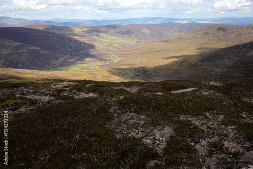 Hiking trail to Mount Keen from  Glen Tanar - Aberdeenshire - Scotland - UK photo