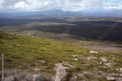 Hiking trail to Mount Keen from  Glen Tanar - Aberdeenshire - Scotland - UK photo