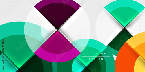 Target circle geometric abstract shapes. Vector Illustration For Wallpaper, Banner, Background, Card, Book Illustration, landing page