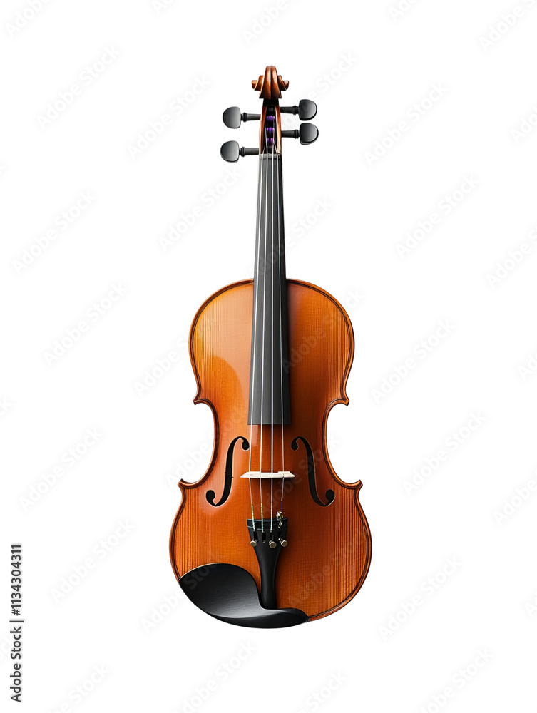 Fototapeta premium a classical violin on a white background