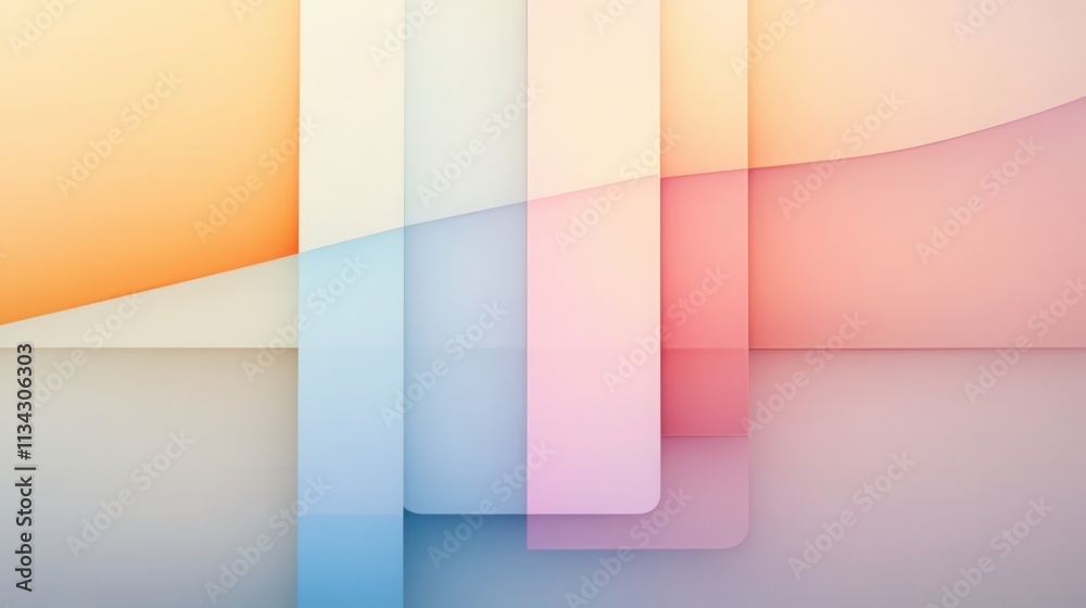 An abstract composition of overlapping translucent geometric shapes An abstract composition of overlapping translucent geometric shapes