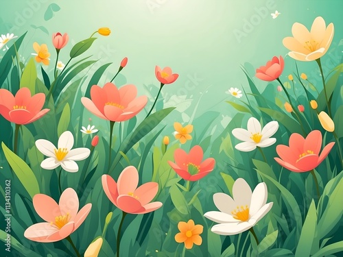 aesthetic spring background