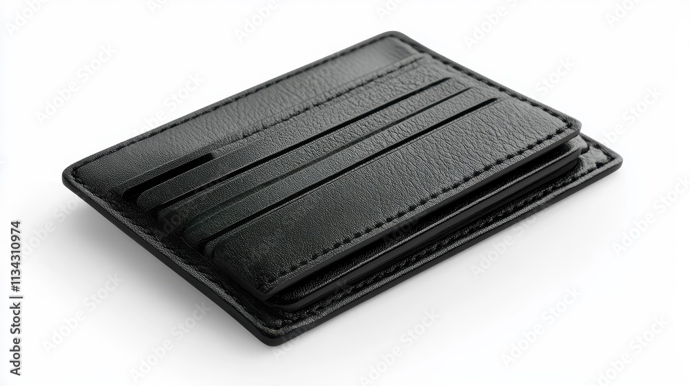 Elegant Black Leather Card Holder with Multiple Slots for Business or Credit Cards, Ideal for Minimalist Style and Organized Storage, Perfect for Everyday Use Elegant Black Leather Card Holder with Multiple Slots for Business or Credit Cards, Ideal for Minimalist Style and Organized Storage, Perfect for Everyday Use