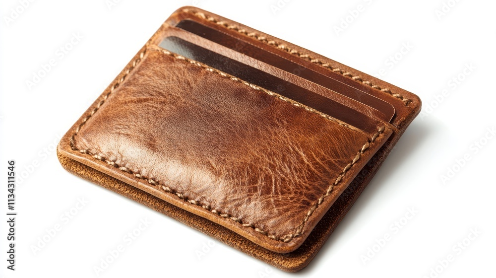 Elegant and Minimalist Brown Leather Wallet with Card Slots for Everyday Use, Perfect for Storing Cards, Cash, and Small Essentials, Ideal for Men and Women Elegant and Minimalist Brown Leather Wallet with Card Slots for Everyday Use, Perfect for Storing Cards, Cash, and Small Essentials, Ideal for Men and Women