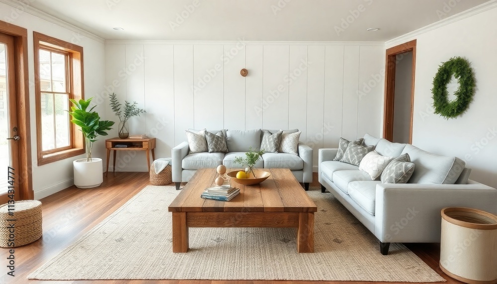 Fototapeta premium Serene Living Room Style