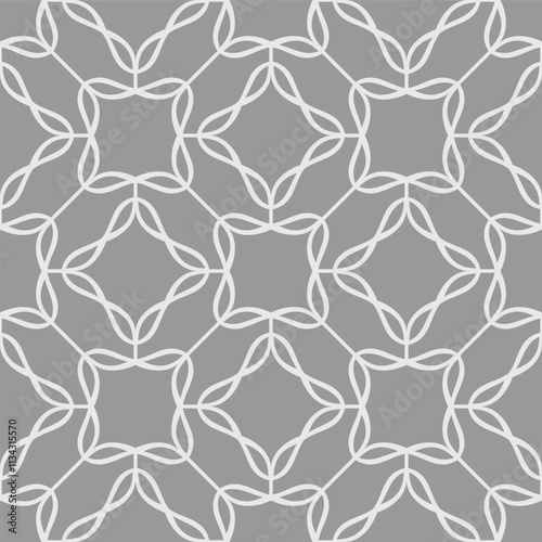Abstract geometric seamless pattern. Gray and white. Modern stylish texture. Vector background.
