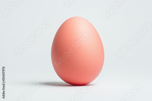 Clean and beautiful egg isolated on a white background ready for culinary creations