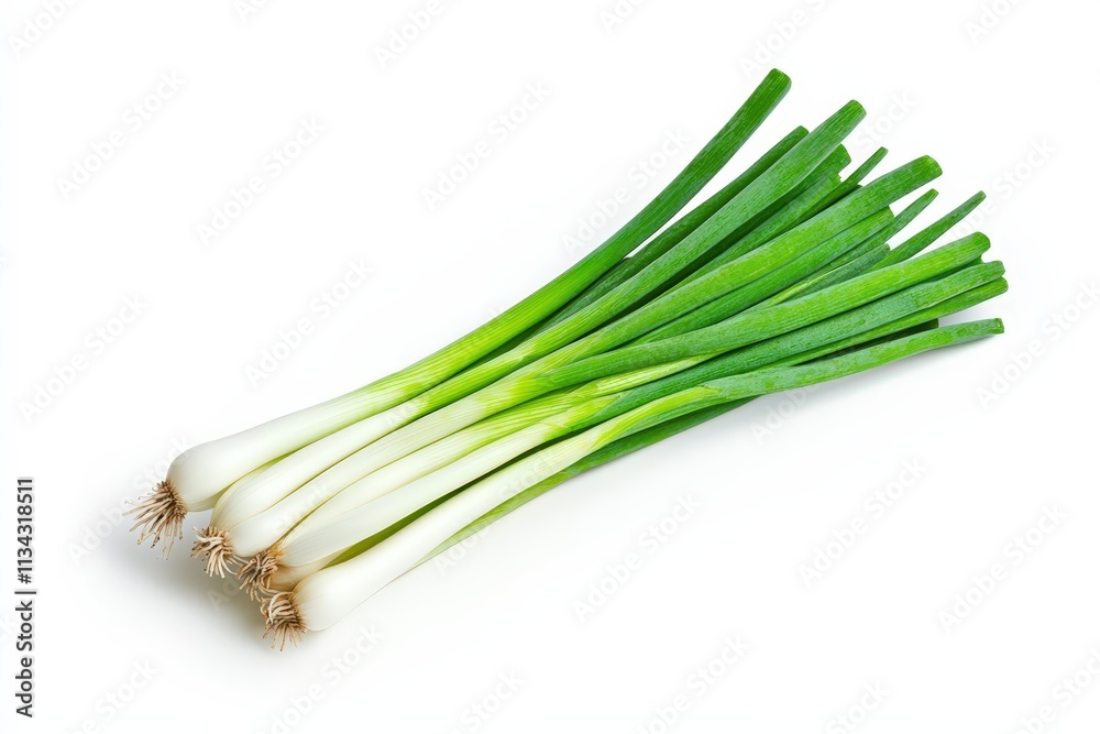 Fresh and vibrant onion displayed on a clean white background for culinary use Fresh and vibrant onion displayed on a clean white background for culinary use