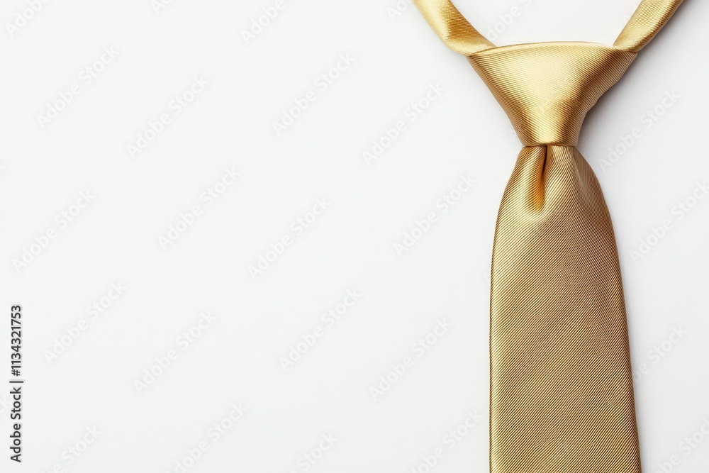 Elegant solid-color tie mockup on a clean white background for design showcase Elegant solid-color tie mockup on a clean white background for design showcase