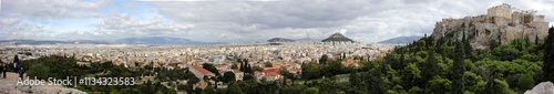 Panorama of the city and acropolis - Athens - Greece