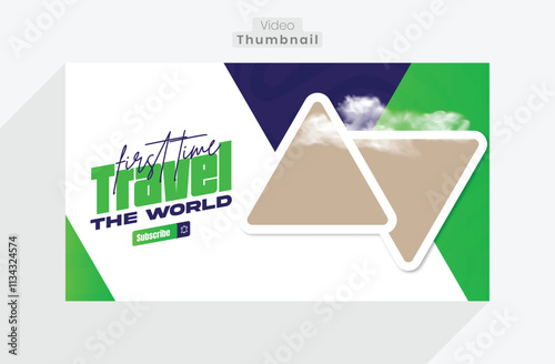 Travel or Tourism video thumbnail Templates Design
