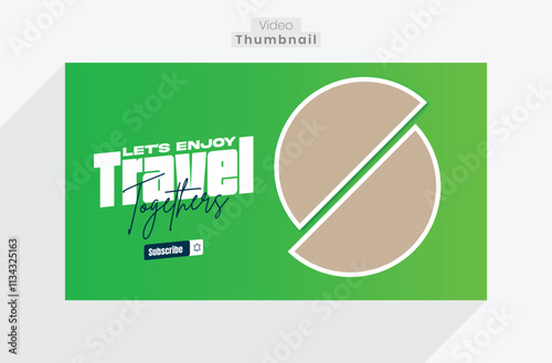 Travel or Tourism video thumbnail Templates Design
