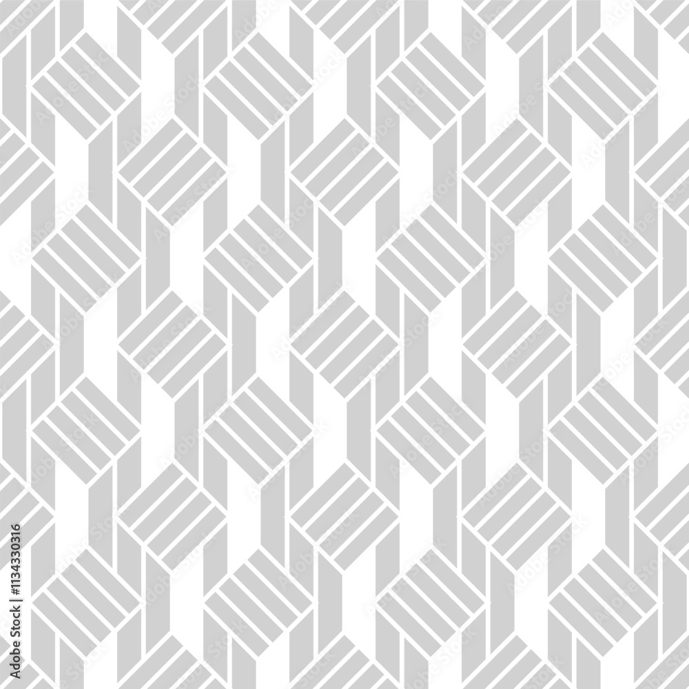 Abstract geometric seamless pattern. with Vector background. Gray and white texture. Graphic modern pattern.