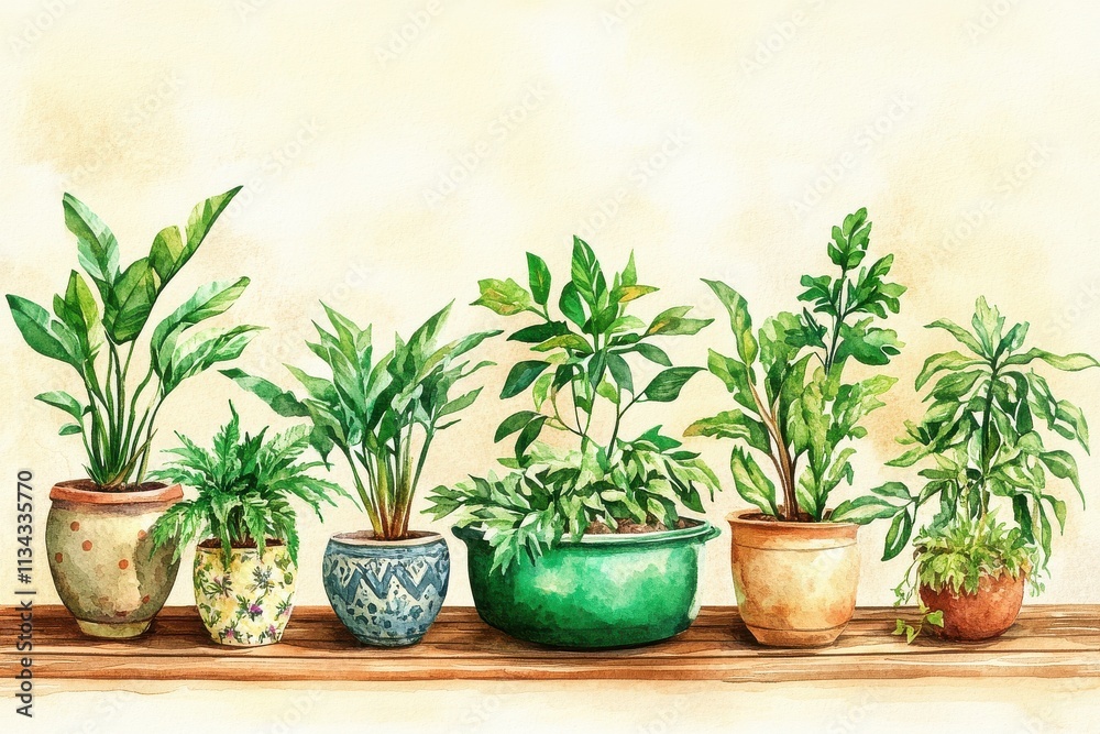 A vibrant display of indoor plants in various decorative pots, showcasing greenery and natural beauty. A vibrant display of indoor plants in various decorative pots, showcasing greenery and natural beauty.
