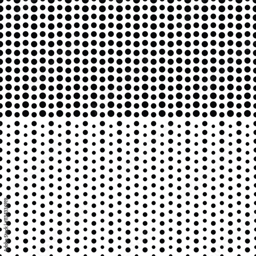 Abstract geometric seamless pattern. Black and white. Modern stylish texture. Vector background.