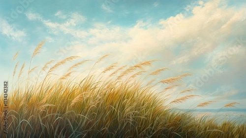 The whisper of wind through tall grass, a gentle reminder of natureÃ¢â‚¬â„¢s constant presence and the passage of time. photo