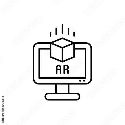 Augmented Reality vector icon