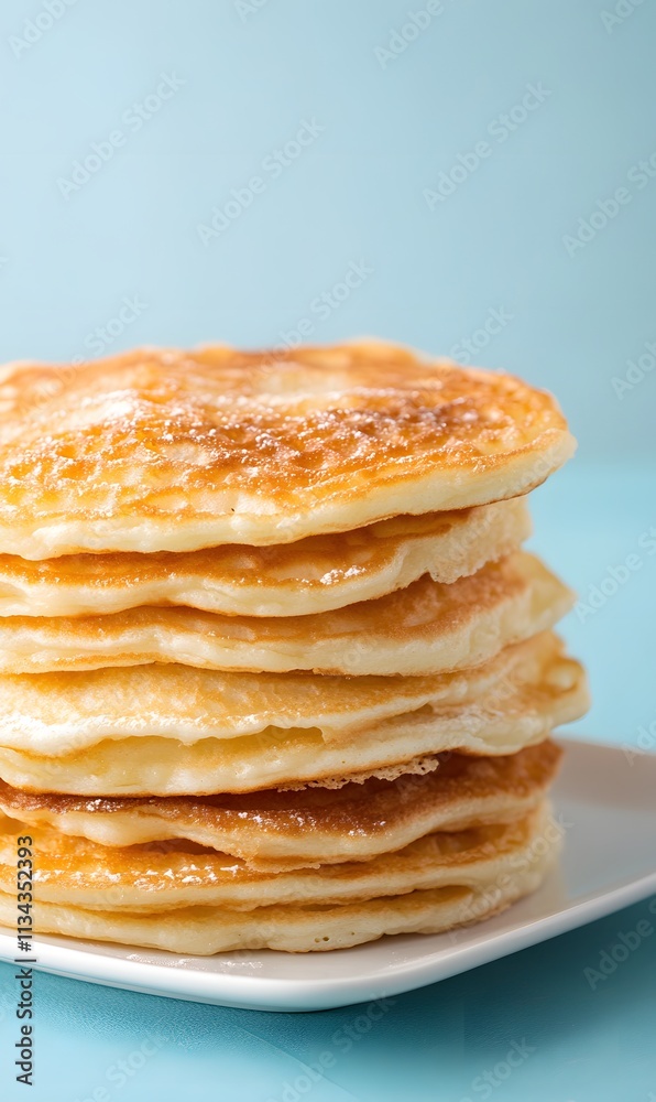 belgian waffles on white square plate, Generative AI belgian waffles on white square plate, Generative AI
