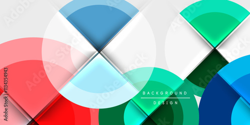 Techno circles and semi circles. Vector Illustration For Wallpaper, Banner, Background, Card, Book Illustration, landing page