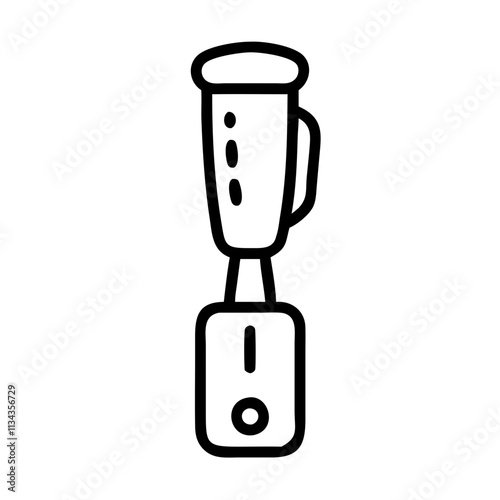 Line icon of a kitchen blender, concept of kitchen appliances and food preparation
