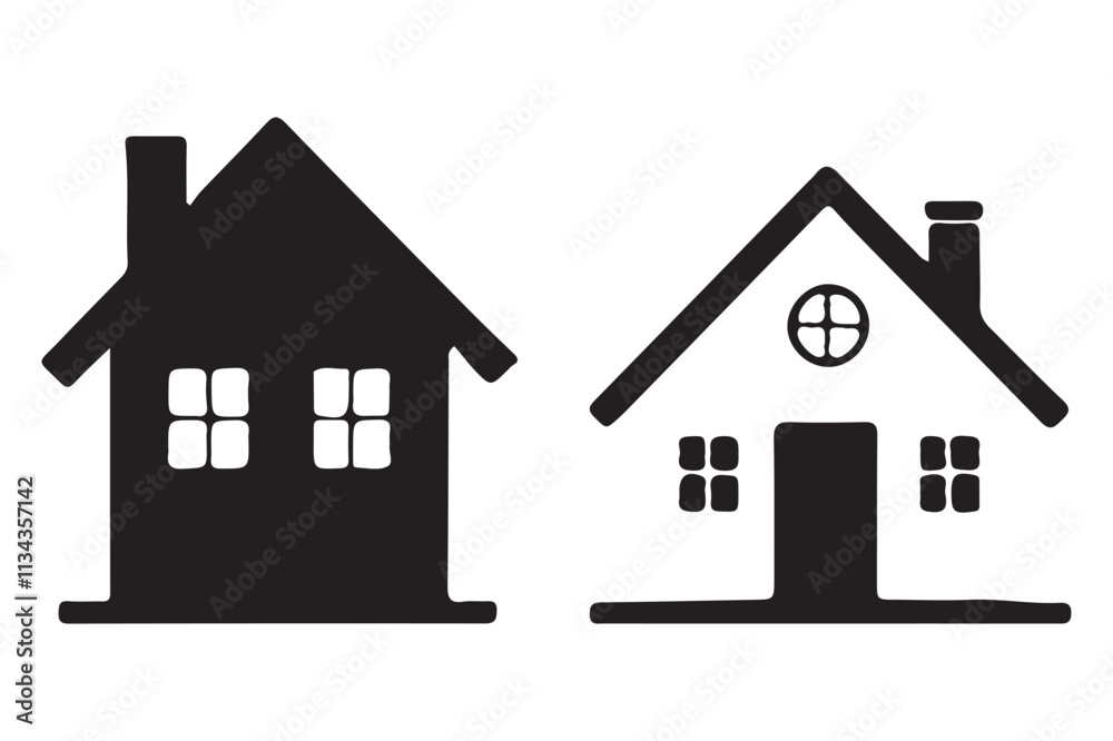 Simple silhouette home Simple silhouette home