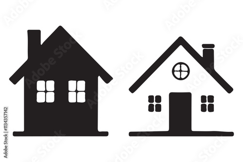 Simple silhouette home