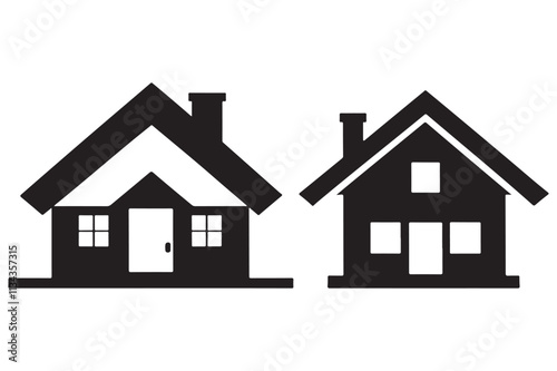 Simple silhouette home