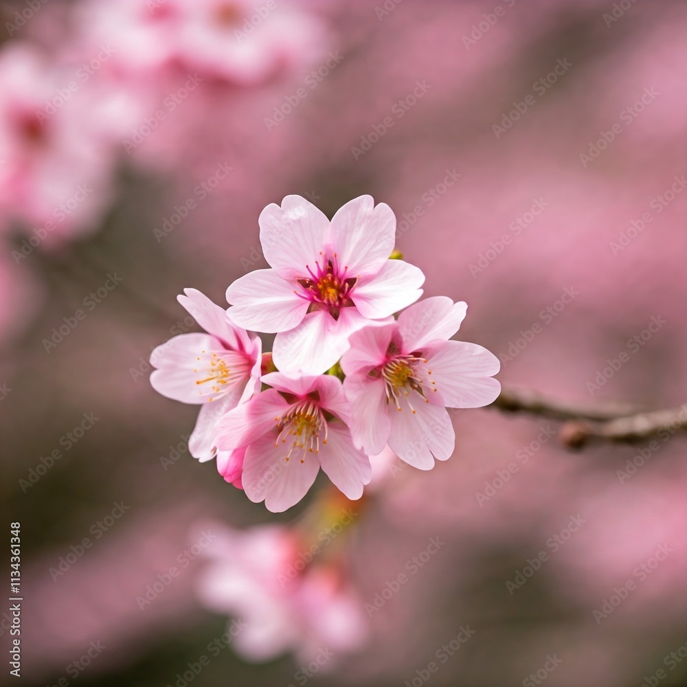 Naklejka premium pink cherry blossom