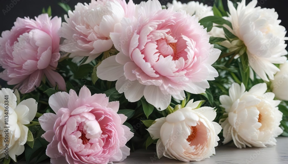 a bouquet of pale pink peonies and white garden roses, white garden roses, garden roses, peonies a bouquet of pale pink peonies and white garden roses, white garden roses, garden roses, peonies