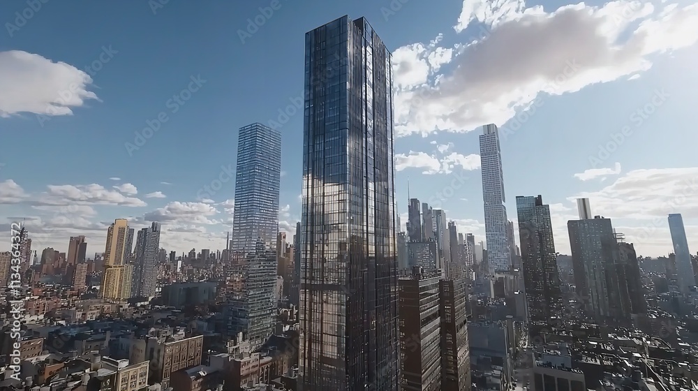 Obraz premium The Skyline of the Cityscape in Slametreyeyak with Scenic Views