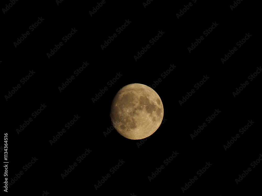 Serene Crescent Moon in a Dark Night Sky Serene Crescent Moon in a Dark Night Sky